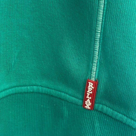 Tommy Bahama "Relax" Pullover Quarter Zip Green Cotton Size Large - Picture 6 of 6